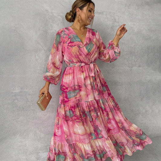 Meli | Wrap Dress with Floral Print