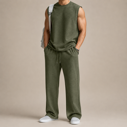 Sleeveless Knit Comfort Set