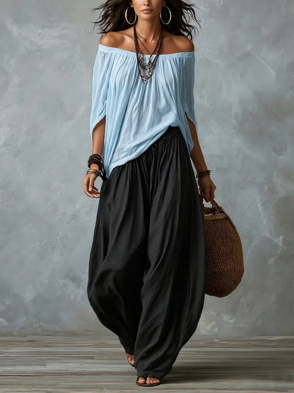 Camila | Effortless Off-Shoulder Two-Piece Set