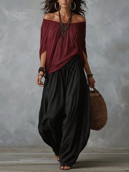 Camila | Effortless Off-Shoulder Two-Piece Set