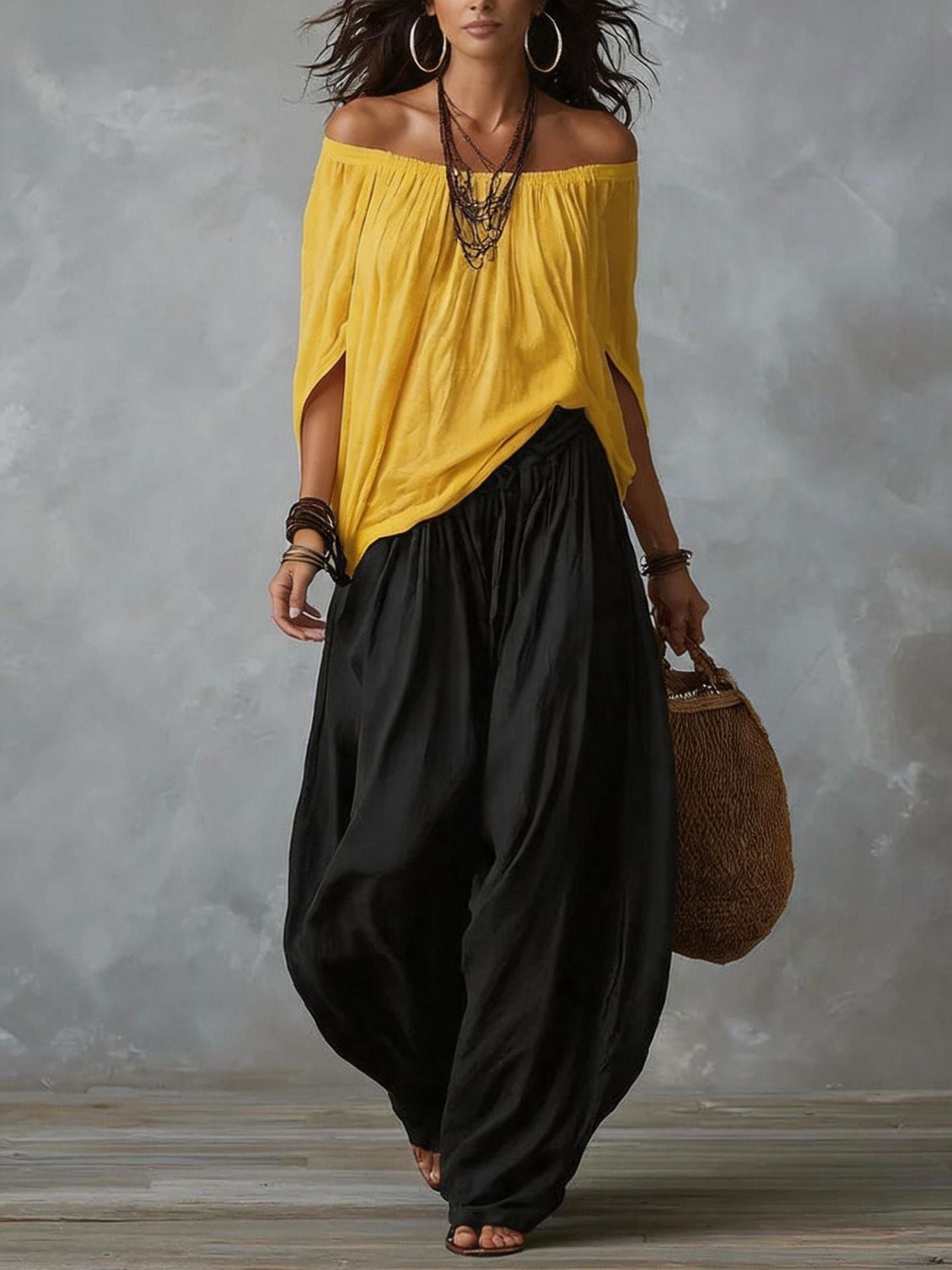 Camila | Effortless Off-Shoulder Two-Piece Set