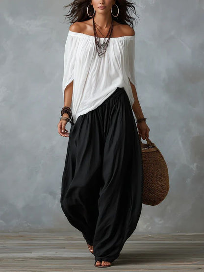 Camila | Effortless Off-Shoulder Two-Piece Set