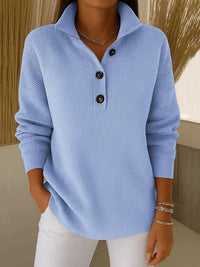Florence - V-Neck Polo Sweater