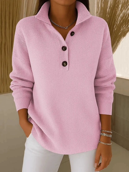 Florence - V-Neck Polo Sweater