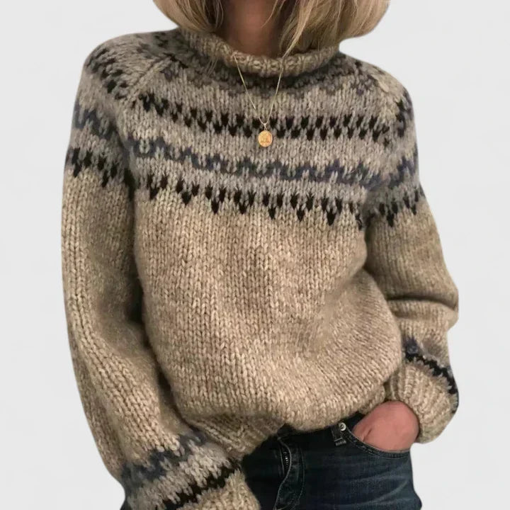 Nia | Fair Isle Crew Sweater