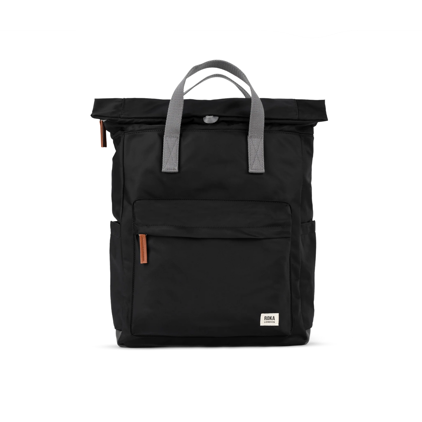 Canfield Roll Top Backpack in Black
