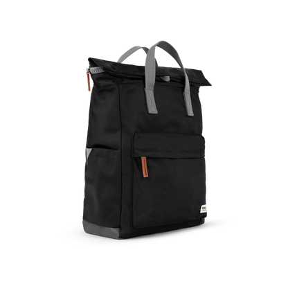 Canfield Roll Top Backpack in Black