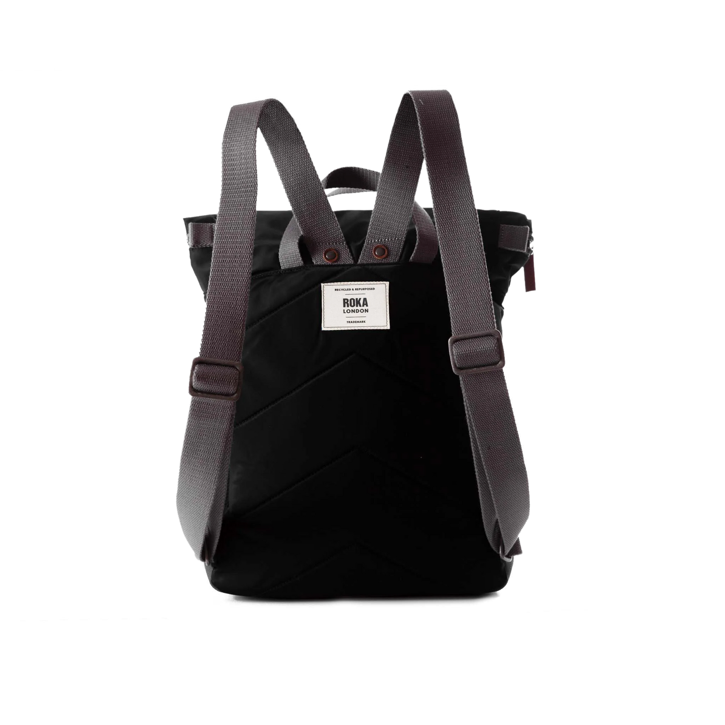 Canfield Roll Top Backpack in Black
