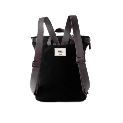 Canfield Roll Top Backpack in Black