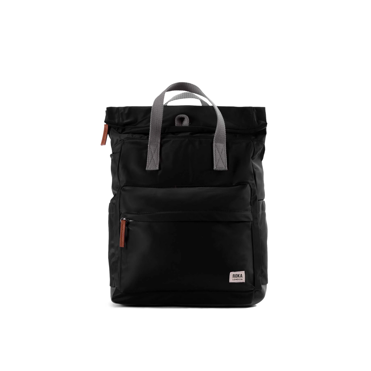 Canfield Roll Top Backpack in Black