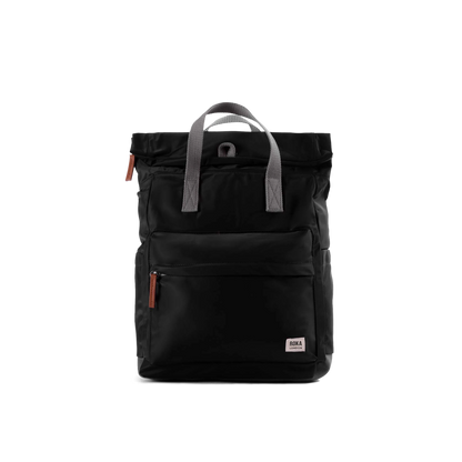 Canfield Roll Top Backpack in Black