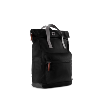 Canfield Roll Top Backpack in Black
