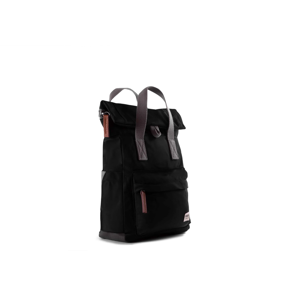 Canfield Roll Top Backpack in Black