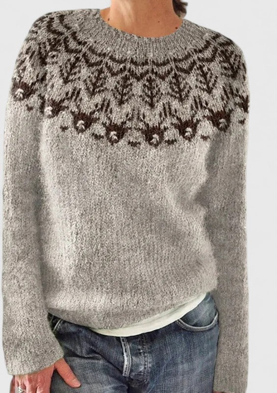 Cilla | Fair Isle Yoke Sweater