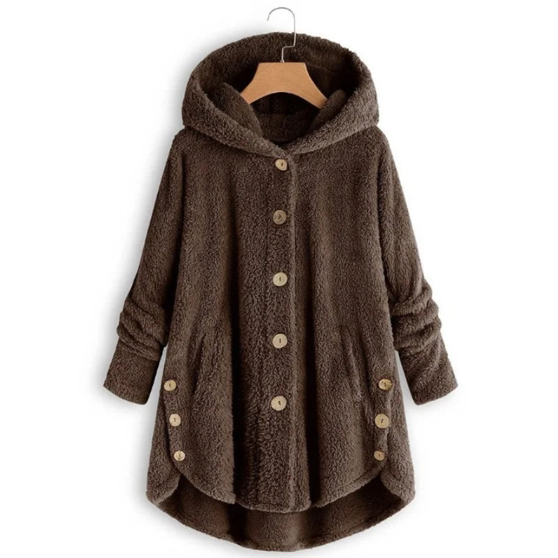 Women’s Cozy Teddy Hooded Coat