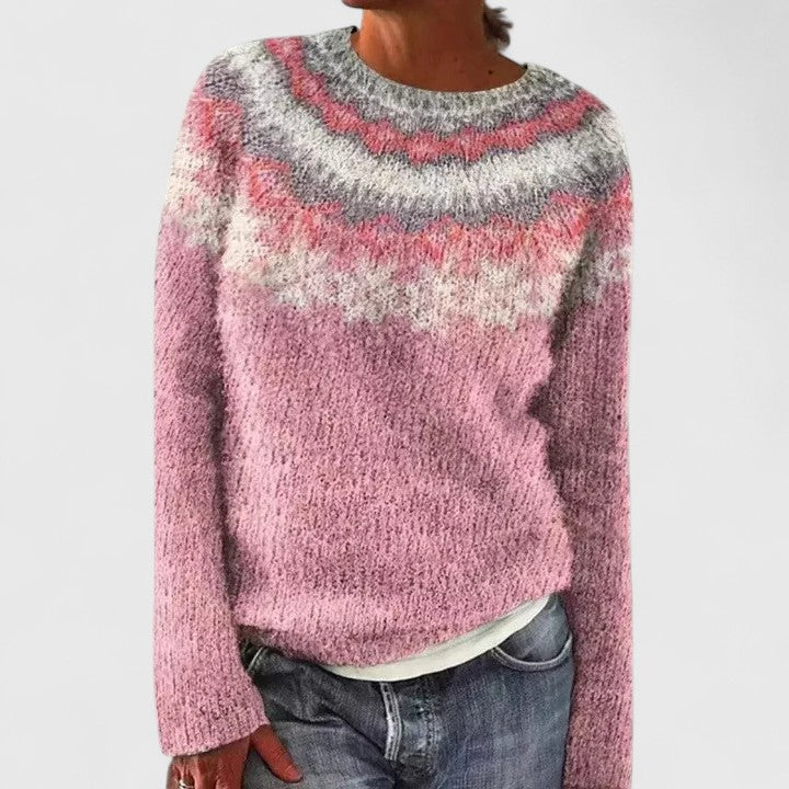 Cilla | Fair Isle Yoke Sweater