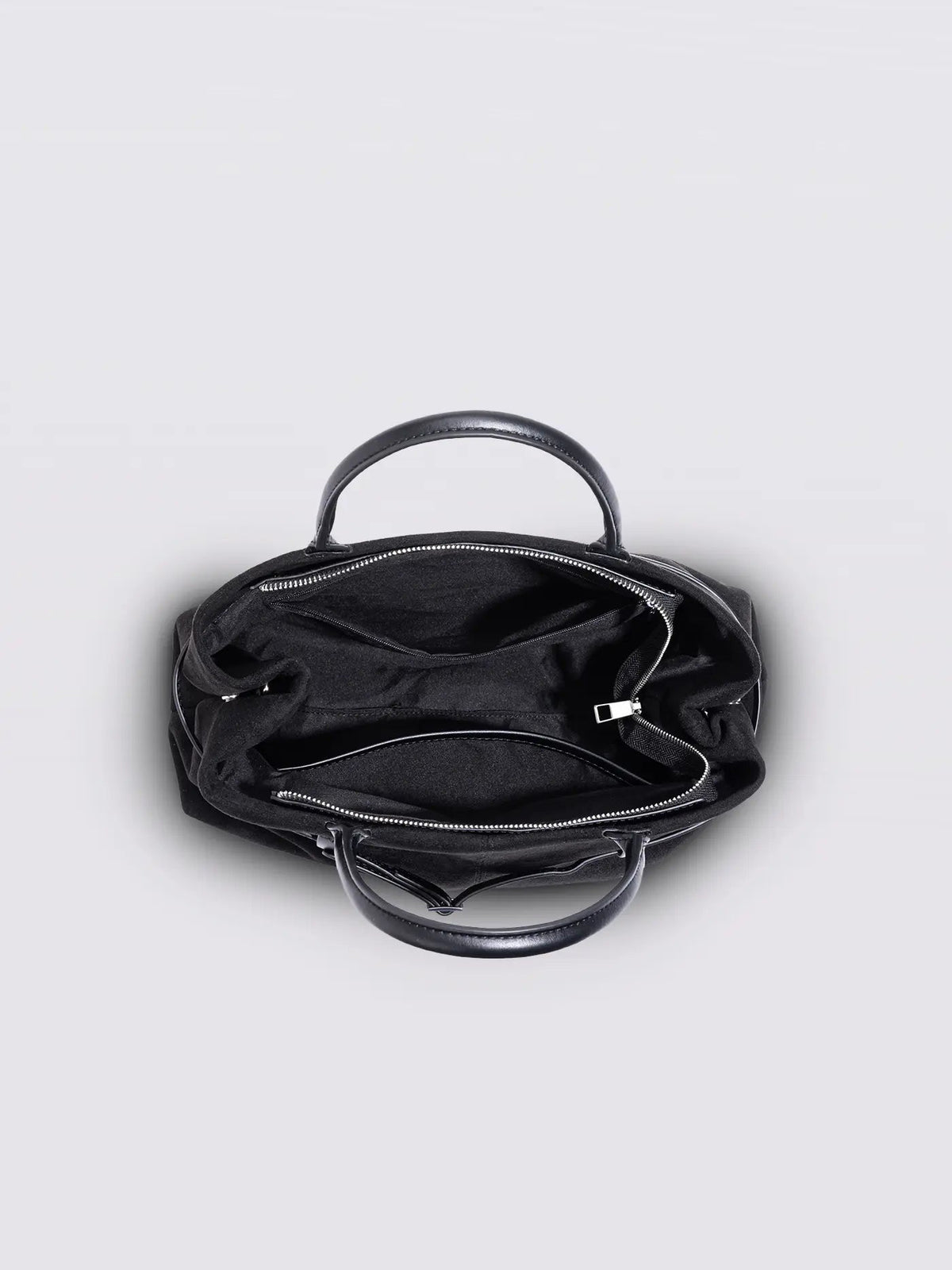 Suede Shopper with Adjustable Strap