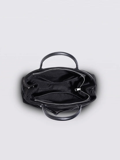 Suede Shopper with Adjustable Strap