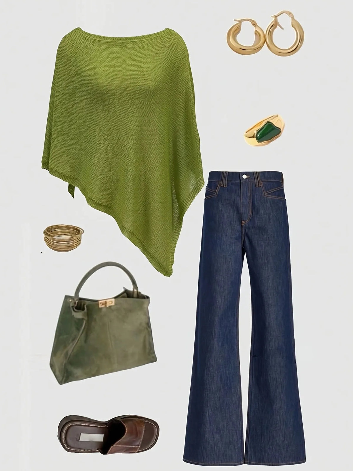 Multi-Wear Loose Knitwear Shawl Pullover, Casual Daily Wear