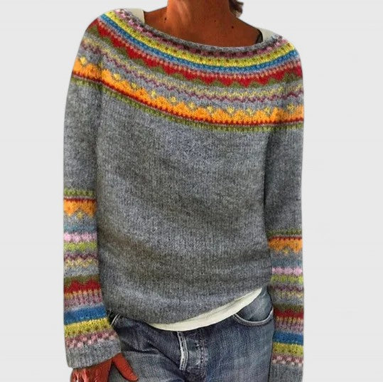 Cilla | Fair Isle Yoke Sweater