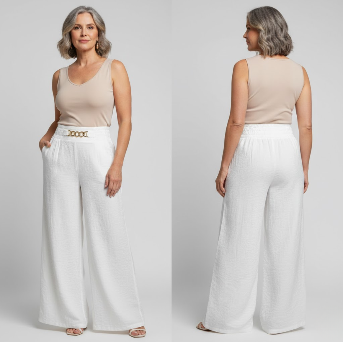 Évelyne™ — High-Waisted Wide-Leg Sculpting Pants
