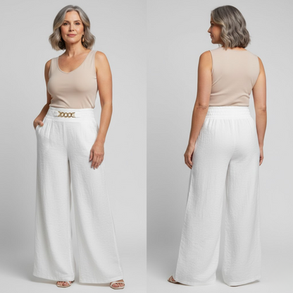 Évelyne™ — High-Waisted Wide-Leg Sculpting Pants