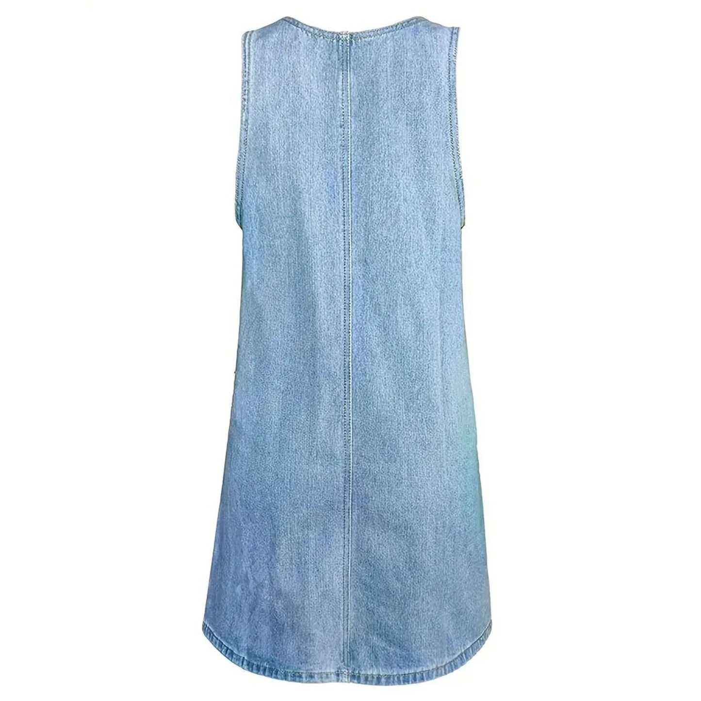 Emma Relaxed Denim-Look Dress