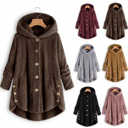 Women’s Cozy Teddy Hooded Coat