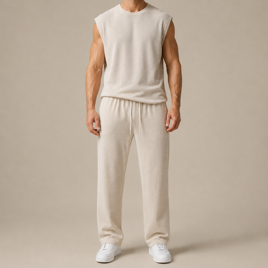 Sleeveless Knit Comfort Set