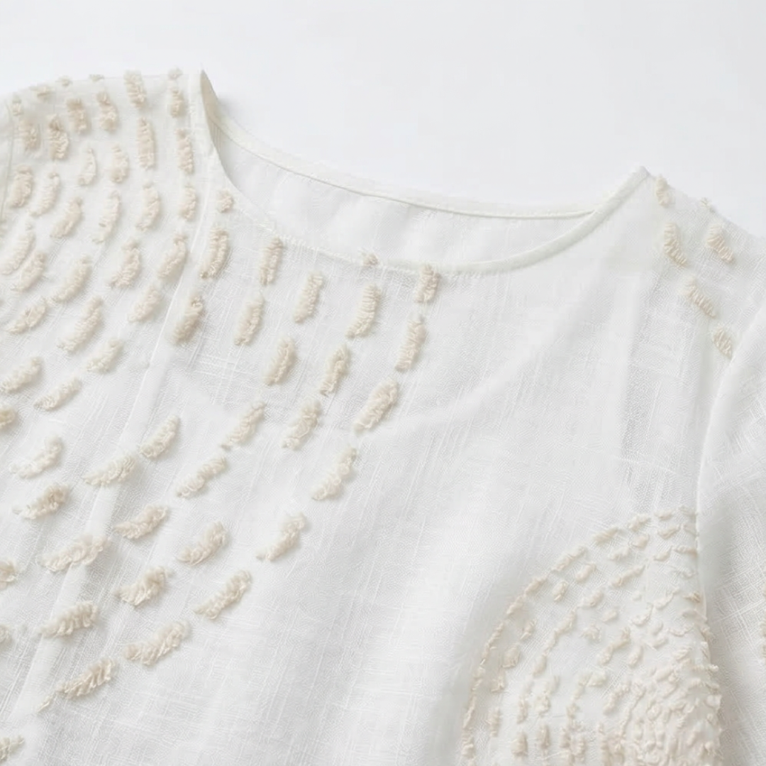Embroidered casual dress for women