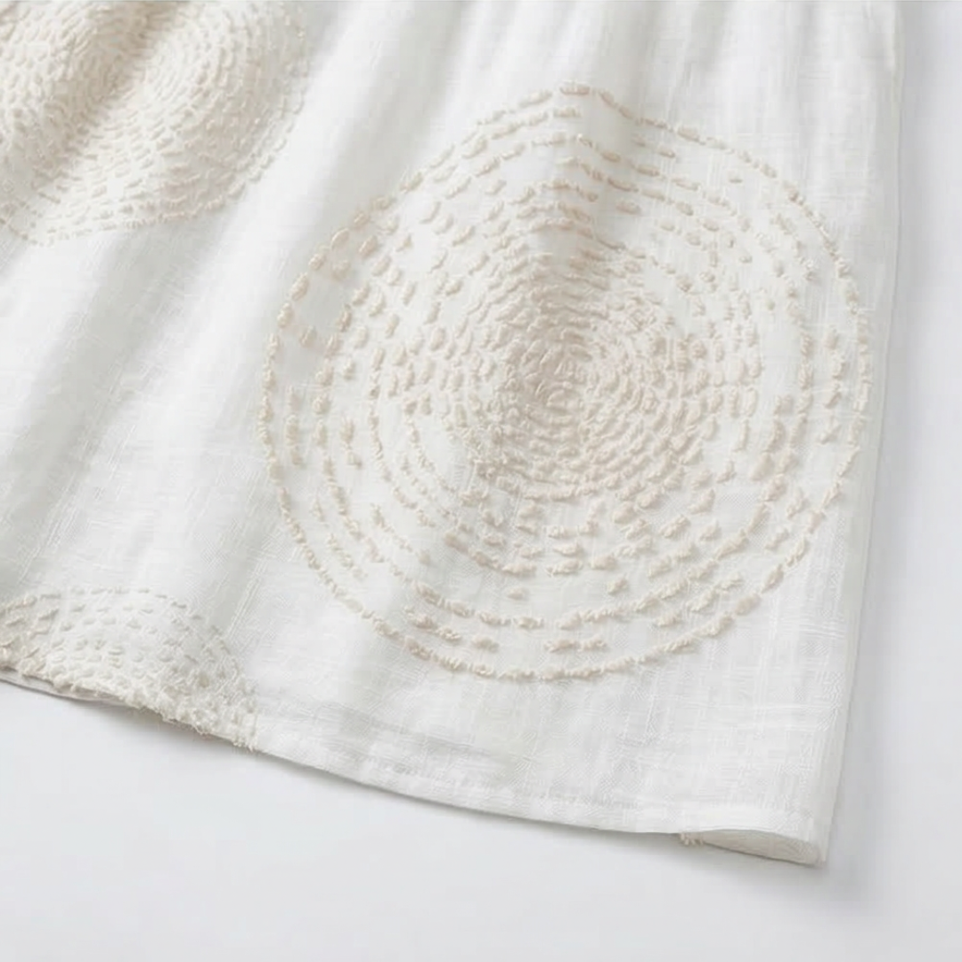 Embroidered casual dress for women