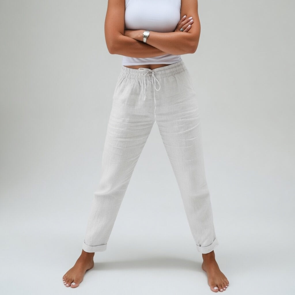 Albertine™ — 100% cotton pants with a fluid drape and natural comfort