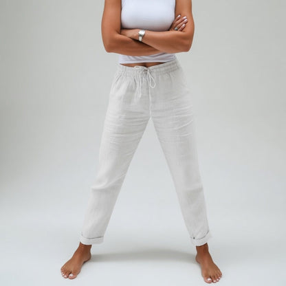 Albertine™ — 100% cotton pants with a fluid drape and natural comfort