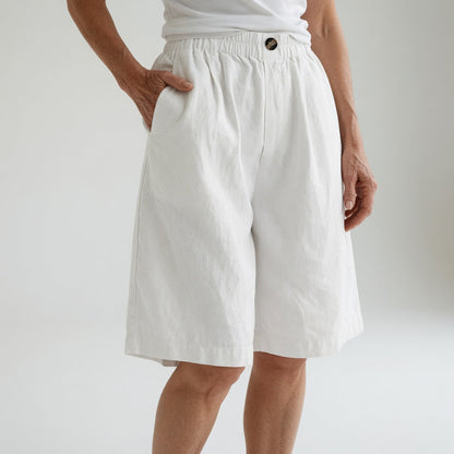Wandeline™ — Elastic-waist shorts, large size, natural summer comfort