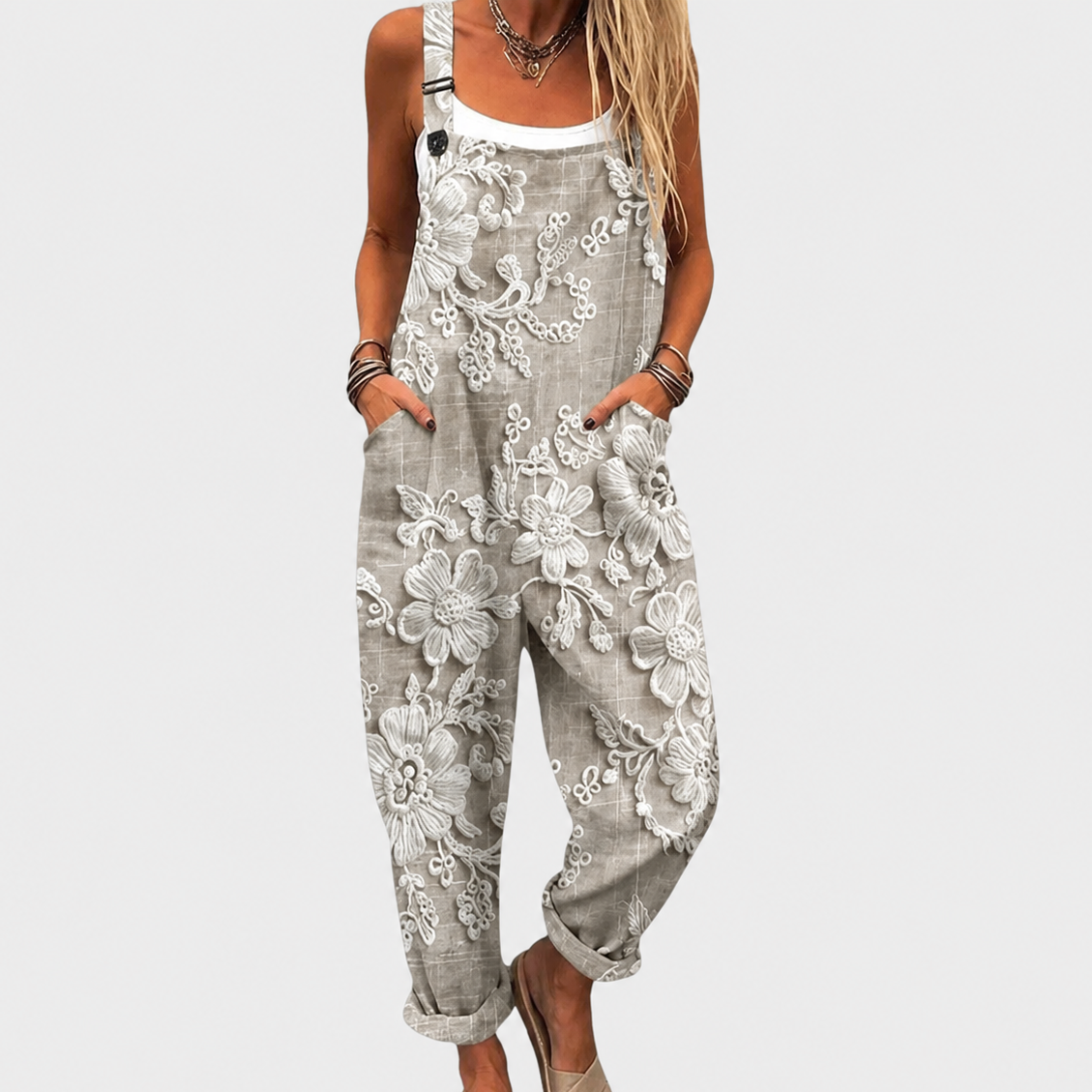 Comfortable Printed Jumpsuit