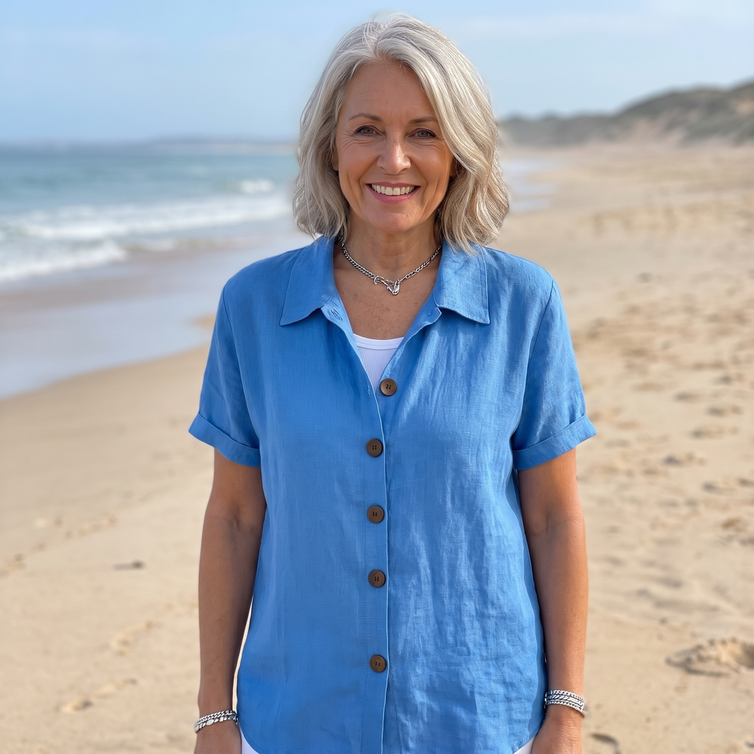 Button Front Blouse