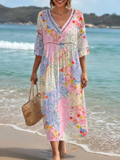 Lysiane™ — Flowy floral dress with summery charm