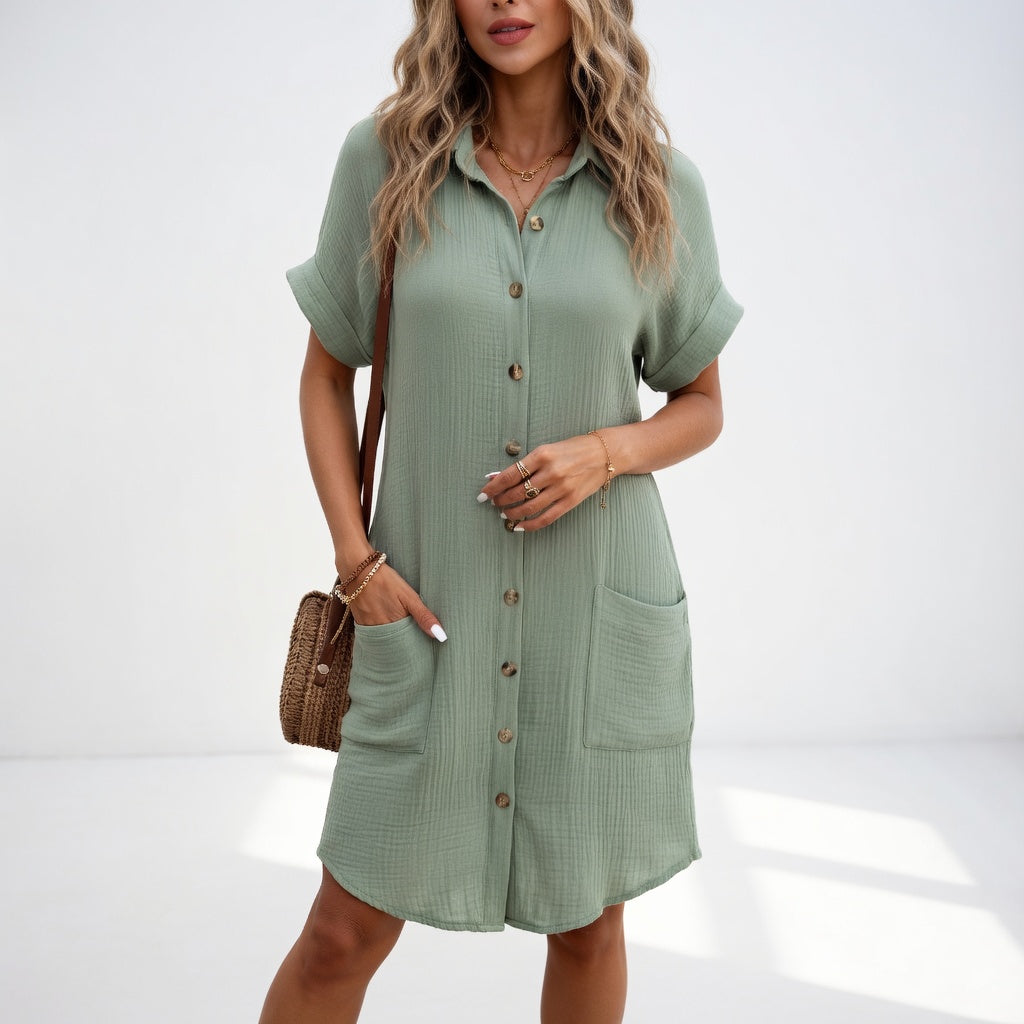 Béatrice™ — Elegant and easy-to-wear shirt dress