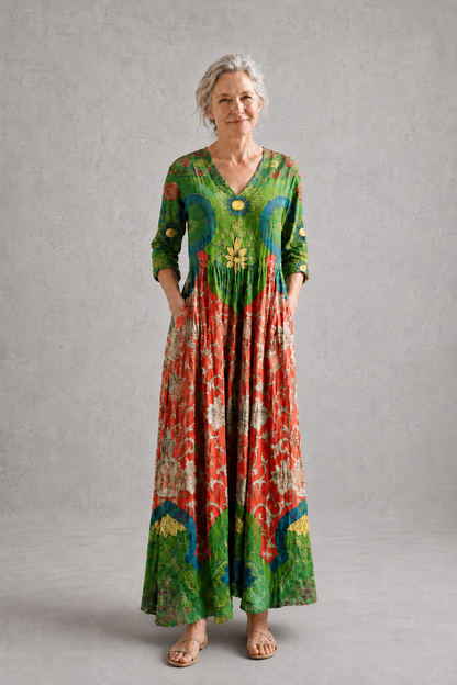 Judith | Vintage Floral Maxi Dress