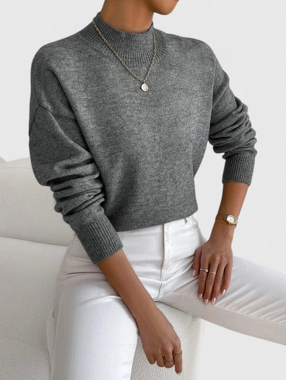 Camilla | Elegant Mock-Neck Sweater
