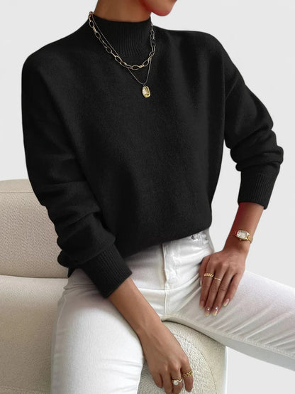 Camilla | Elegant Mock-Neck Sweater