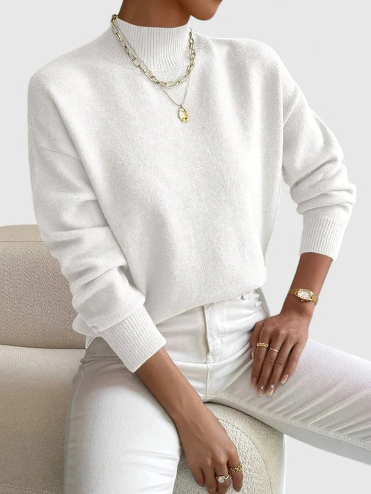 Camilla | Elegant Mock-Neck Sweater