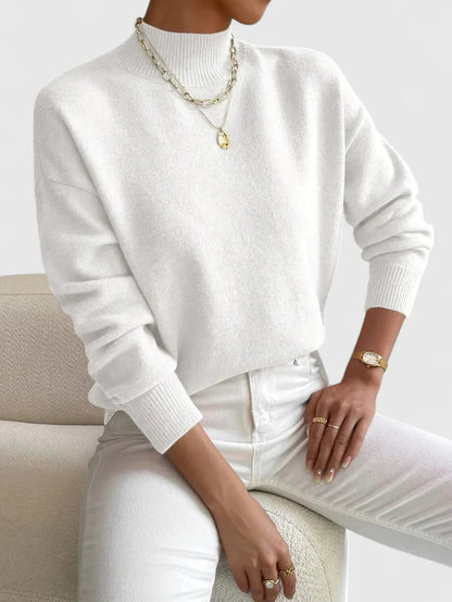 Camilla | Elegant Mock-Neck Sweater