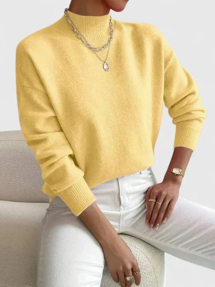 Camilla | Elegant Mock-Neck Sweater