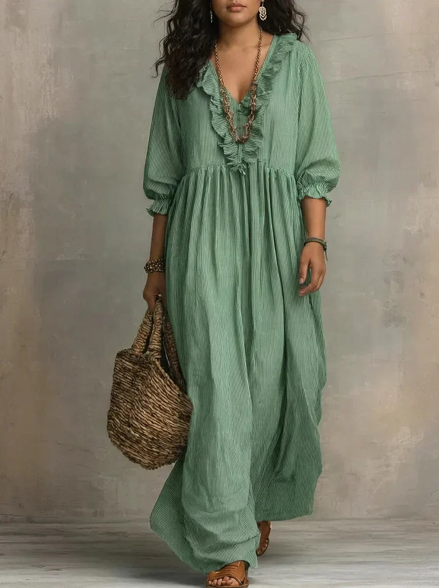 Elowen | Bohemian Long-Sleeve Maxi Dress