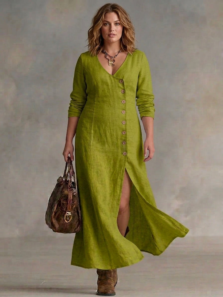 Elara | Buttoned Maxi Dress