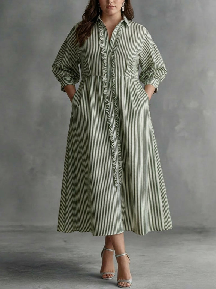 Elin | Striped Maxi Dress