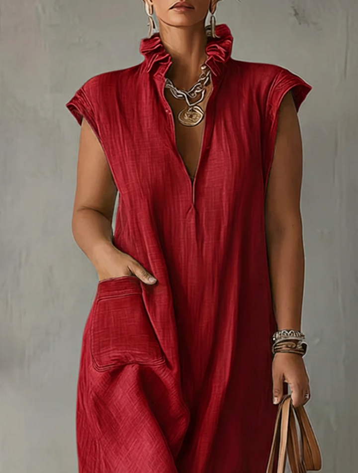Elara | Ruffled Spring Maxi Dress