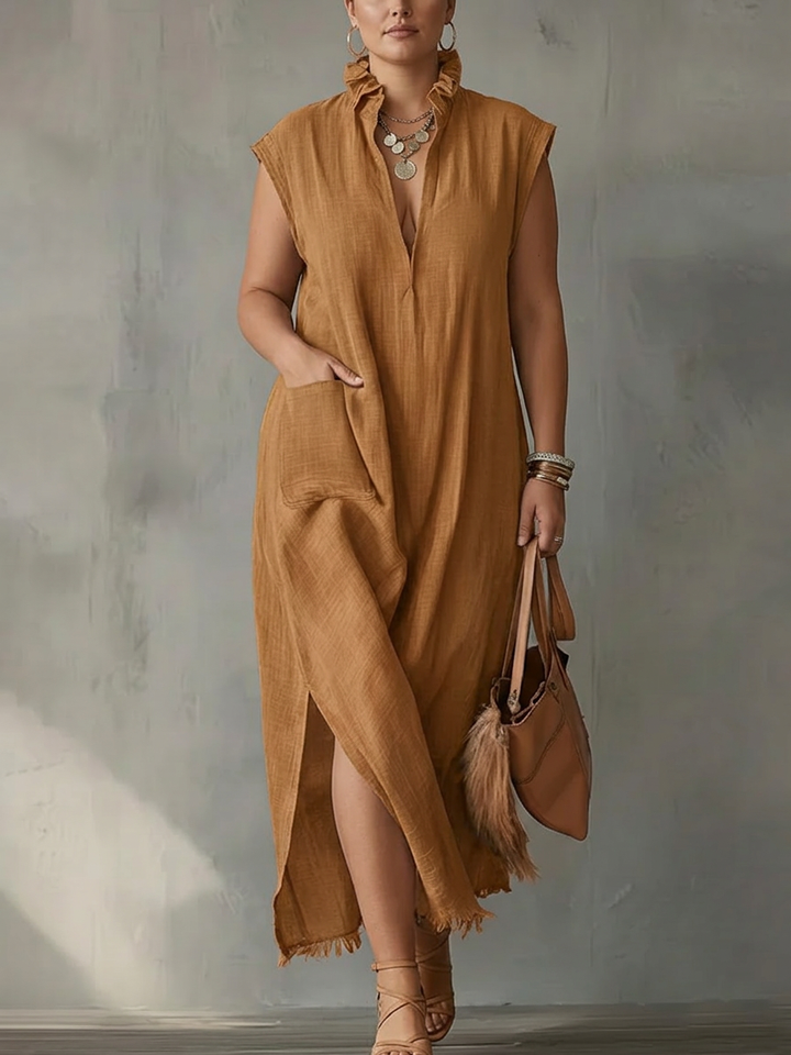 Elara | Ruffled Spring Maxi Dress