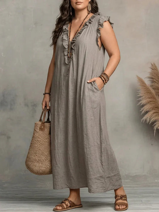 Sienna | Bohemian Maxi Dress with Ruffles